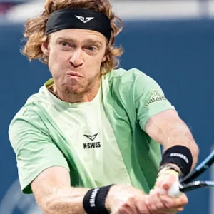 Andrey Rublev ATP Masters National Bank Open T-Shirt featuring official event branding and breathable fabric