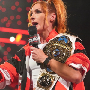 Becky Lynch WWE Universe Monday Night RAW Coat with bold design.