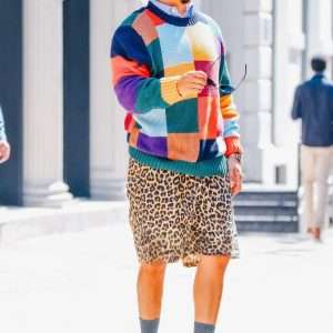 Eric Andre NYC 2025 Multicolor Patchwork Sweater