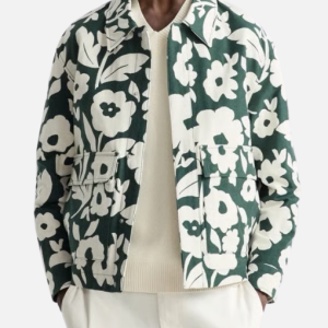 Harry Cooksley Green Floral Shirt from Love Island UK S12 with lightweight fabric and relaxed summer fit
