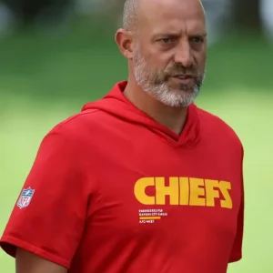 Matt Nagy Kansas City Chiefs Training Camp Hoodie crafted for fans with athletic fit and team-inspired graphics.
