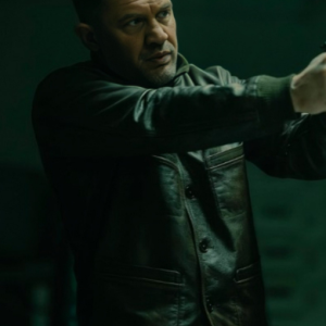 MobLand 2025 Tom Hardy Leather Jacket