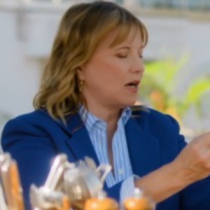 My Life Is Murder S05 Alexa Crowe Cobalt Blazer featuring sharp tailoring and rich blue hue