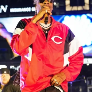 Snoop Dogg Philadelphia Phillies vs Cincinnati Reds 2025 red jacket featuring bold team graphics and premium sports style.