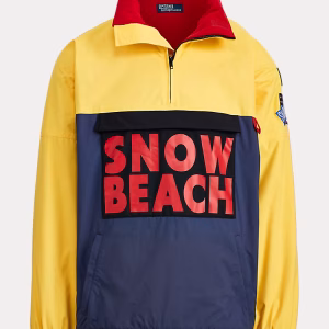 Snow Beach Polo Jacket with iconic streetwear design and logo details.