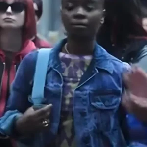 Wednesday S02 Bianca Barclay Denim Jacket in classic denim fabric