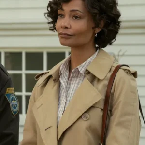 Stylish Wednesday S02 Dr. Rachael Fairburn Trench Coat inspired by TV series fashion