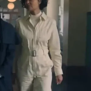 Stylish Wednesday S02 Dr. Rachael Fairburn Jumpsuit inspired by TV series fashion