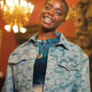 Joy Sunday jacket from Wednesday Season 2 TV series