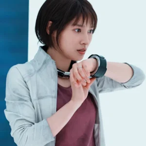 Alice in Borderland S03 Tao Tsuchiya Yuzuha Usagi Light Grey Athletic Zip-Up Jacket
