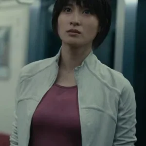 Alice in Borderland S03 Tao Tsuchiya Yuzuha Usagi Light Grey Athletic Zip-Up Jacket