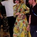 Anna Wintour 2026 US Open Multicolor Floral Dress