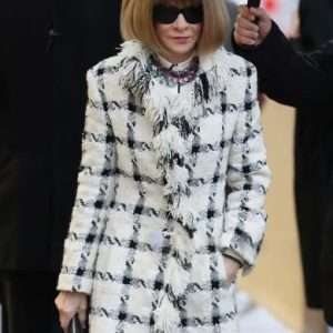Anna Wintour Paris Fashion Week 2026 Tweed Coat