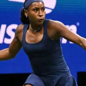 Coco Gauff 2026 Blue Dress