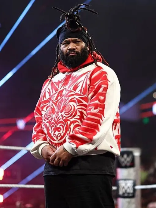 Jacob Fatu Monday Night RAW 2026 Hoodie front view with bold graphic design