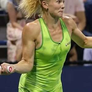 Kateřina Siniaková US 2026 Green Tennis Dress