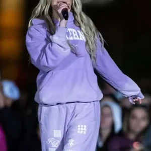 Kelsea Ballerini Purple Patterns Hoodie with an eye-catching pattern and comfortable silhouette for a trendy everyday look