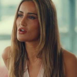 Made In Chelsea S32 Zeyno Taylan Pink Peplum Top elegant women’s fashion outfit
