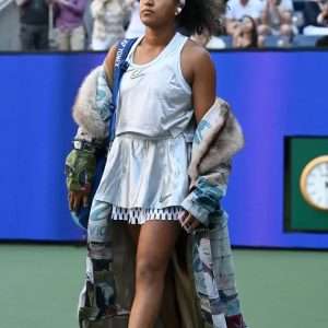 Naomi Osaka US Open 2026 Fur Collar Trench Coat