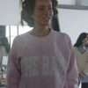 Next Gen NYC S02 Emira D’Spain Pink Varsity Sweatshirt stylish celebrity-inspired casual fashion