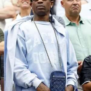 Travis Scott 2026 Light Blue Championships Sweatshirt